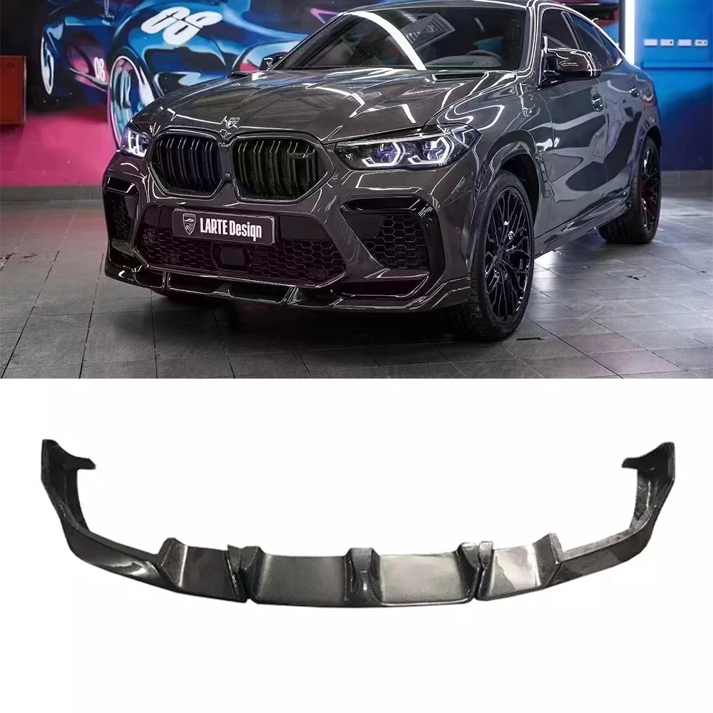 

Wholesale LD Style Front Lip Carbon Fiber Car Body Kit For BMW X6M F96 Bodykit Front Bumper Lip