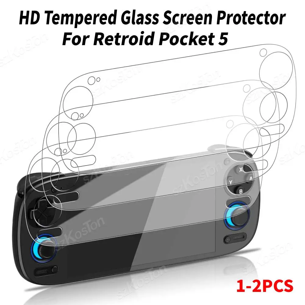HD Tempered Glass Screen Protector for Gaming Console - Anti-Scratch, High Clarity, 1-2 Pack