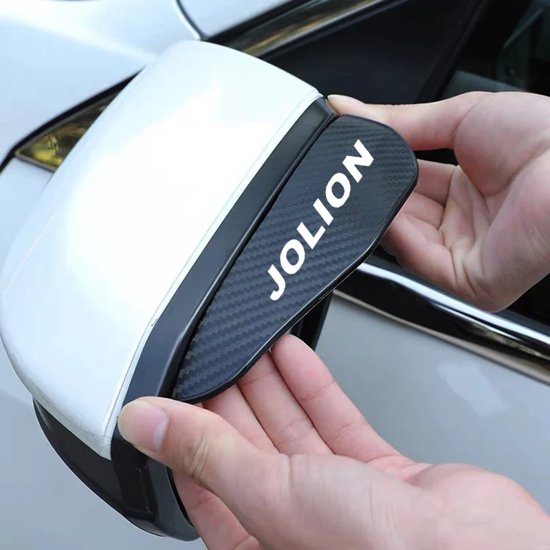 For Haval Jolion H6 H2 H3 H4 H5 H6 H7 H8 2Pcs Carbon Fiber Car Rearview Mirror Eyebrow Rain Cover Car Accessories
