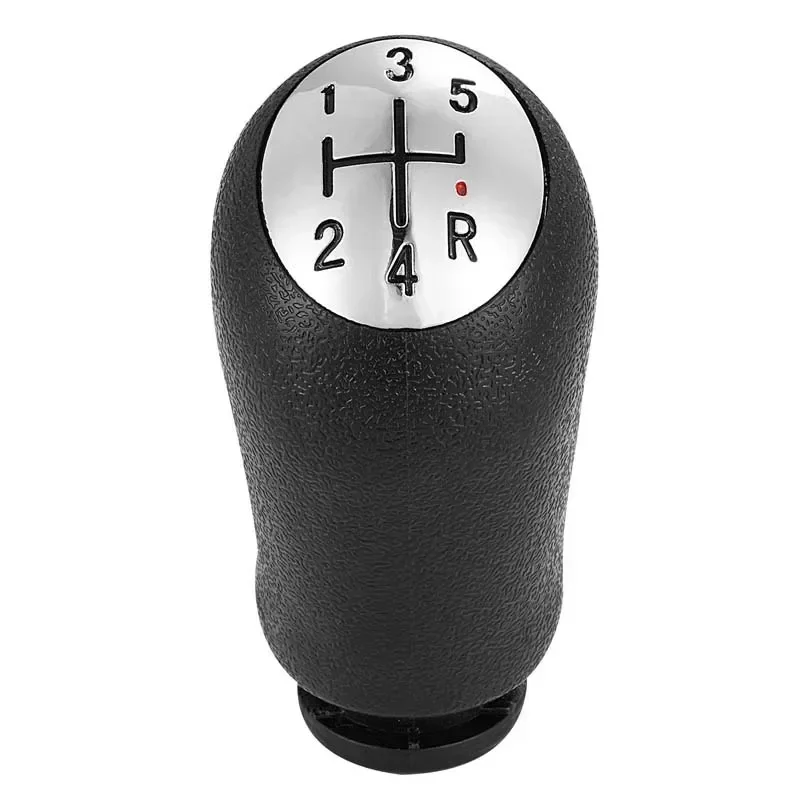 Universal 5-Speed Black Gear Shift Knob with Dust-Proof Cover