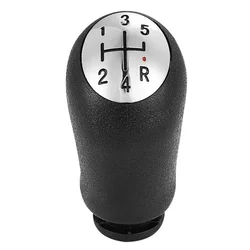 Universal 5-Speed Black Gear Shift Knob with Dust-Proof Cover (B)