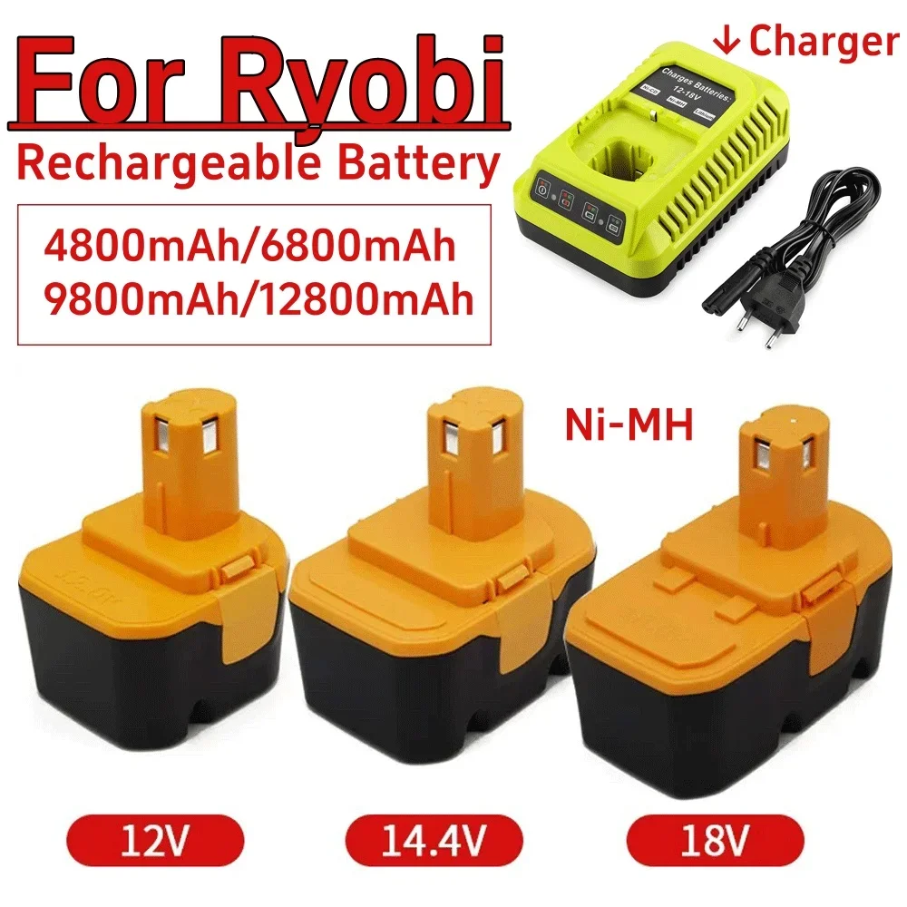 12V/14.4V 交換用 18V リョービバッテリー用 1400652 BID1211