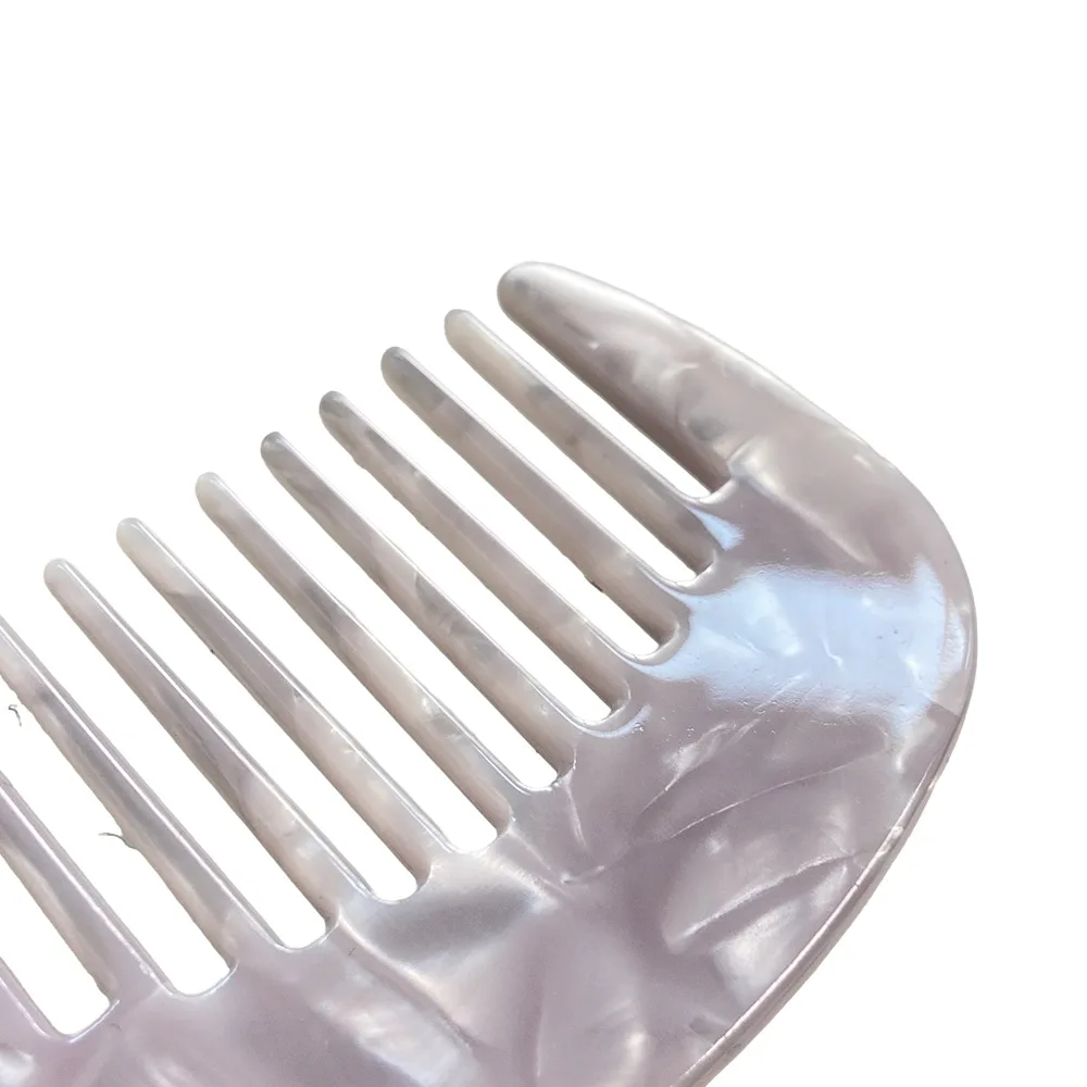 1pc 여성용 단색 아크릴 빗 각질 제거 휴대용 세련된 헤어 액세서리, 모든 헤어스타일에 적합