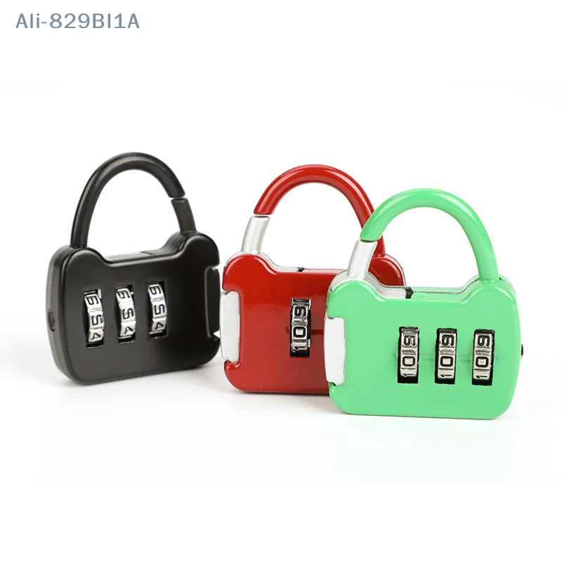 

3 Dial Luggage Travel Digit Number Code Lock Combination Padlock Safe Lock For Gym Digital Locker Suitcase Drawer Lock Hardware