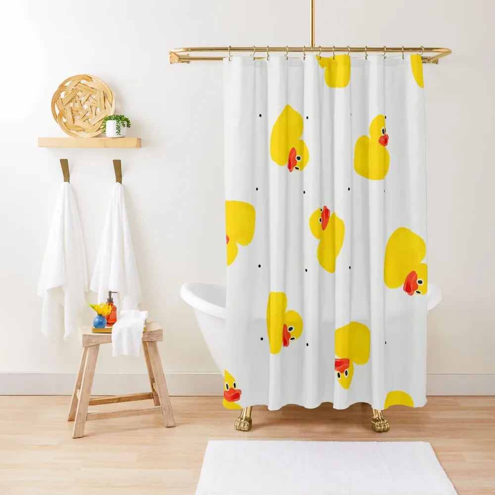 

Bath Ducky Pattern Shower Curtain Cover Bathroom Box For Bathrooms Shower Set Bathroom Showers Curtain