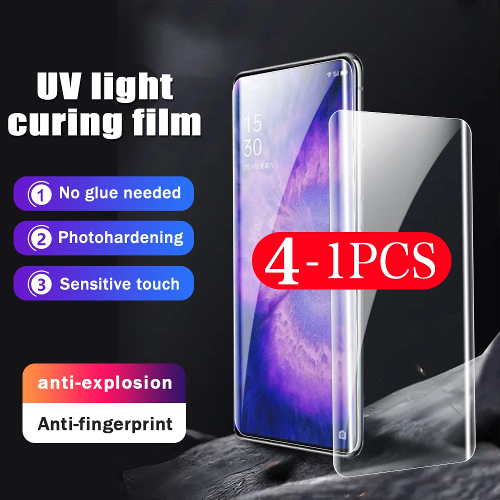 4-1 Pz Copertura Completa Per Honor Magic 5 4 Pro Plus Ultimate 3 Pellicola Fotopolimerizzante Uv V40 Lite X40 Non Protezione Dello Schermo Del Telefo