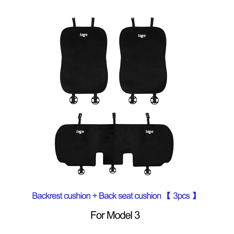 3pcs Back Black M3