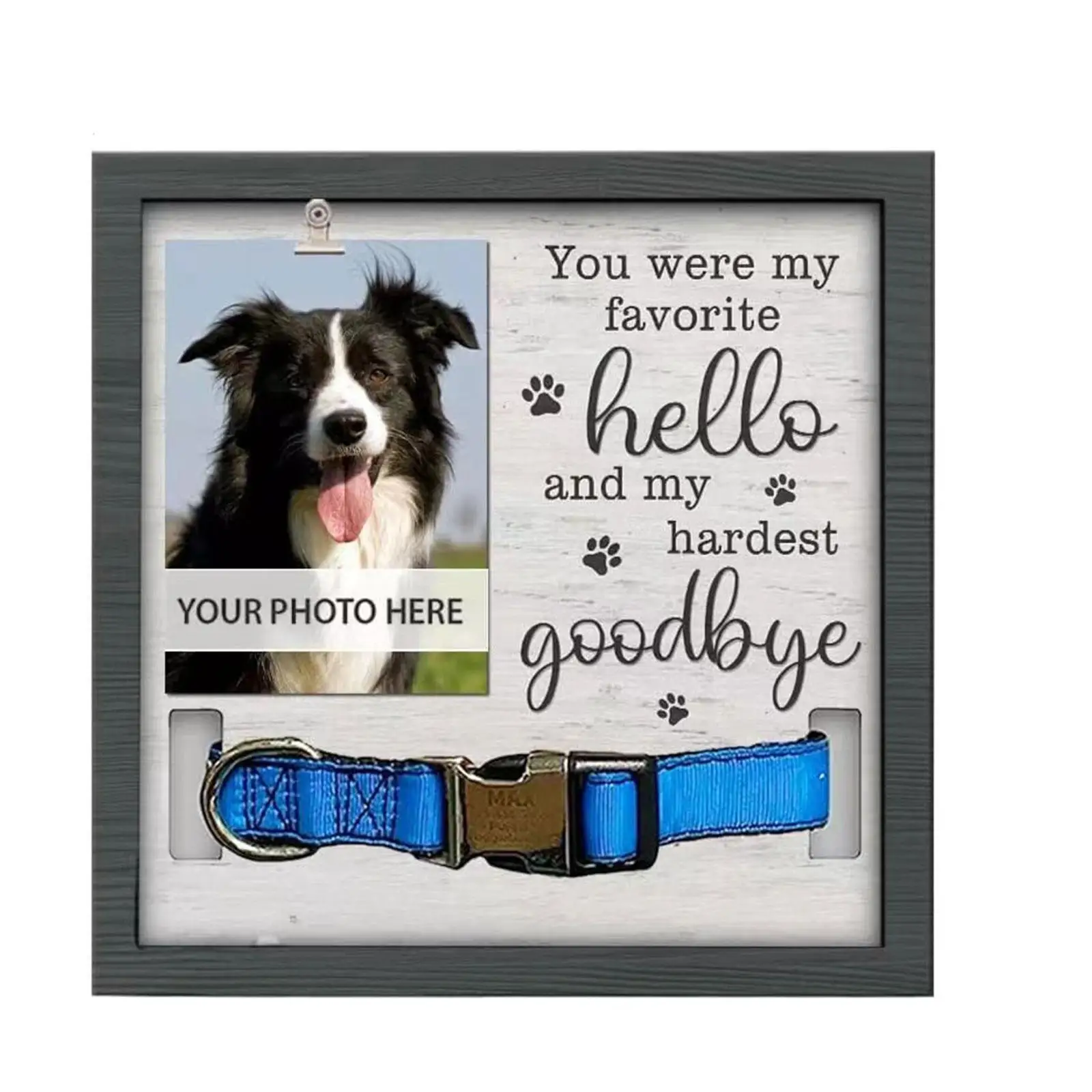 Dog Memorial Picture Frame Wood Cat Memorial Gift Tabletop Display Dog Passing Dog Memorial Picture Frame Wood Cat Memorial Gift Tabletop Display Dog Passing