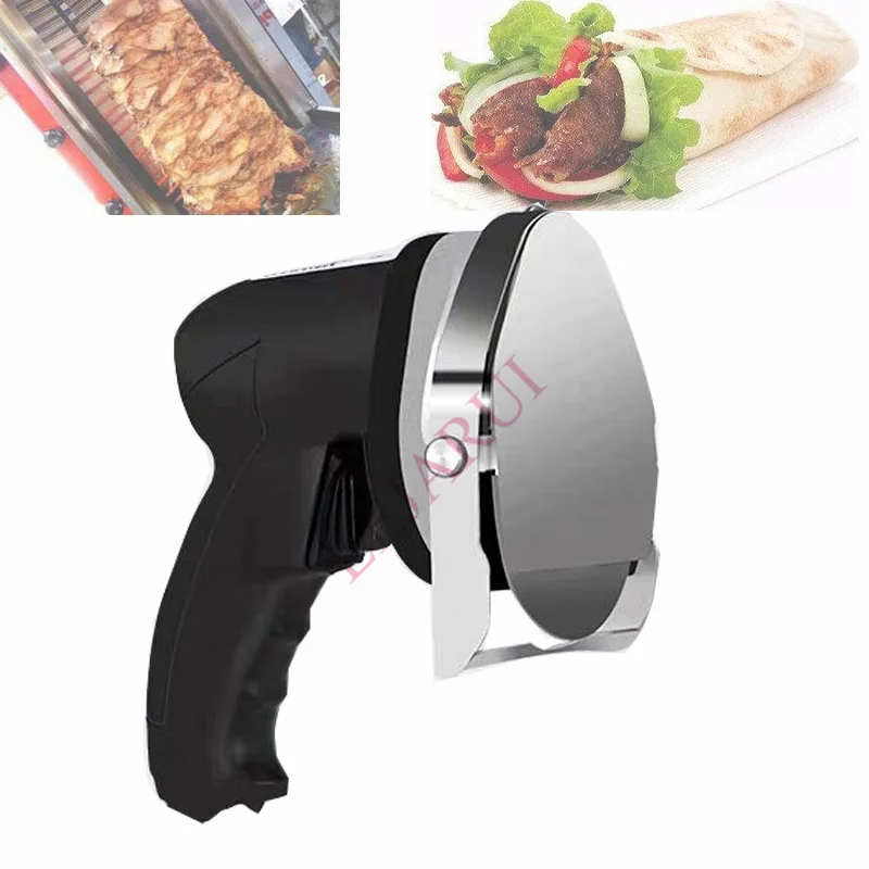 

Roast Meat Slicer Commercial Electric Kebab Knife Shawarma Cutter Handheld BBQ Beaf Cutting Machine Gyro Knife