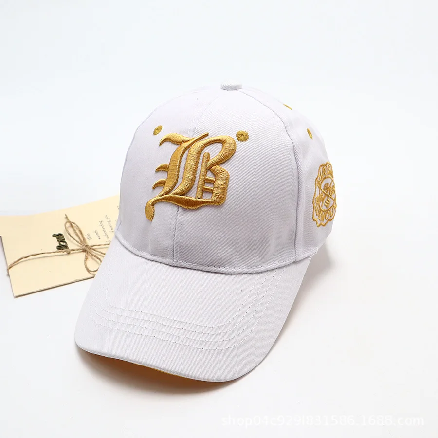 Unisex Summer Cotton Embroidery Snapback Cap - Casual Sport Sun Visor Hat