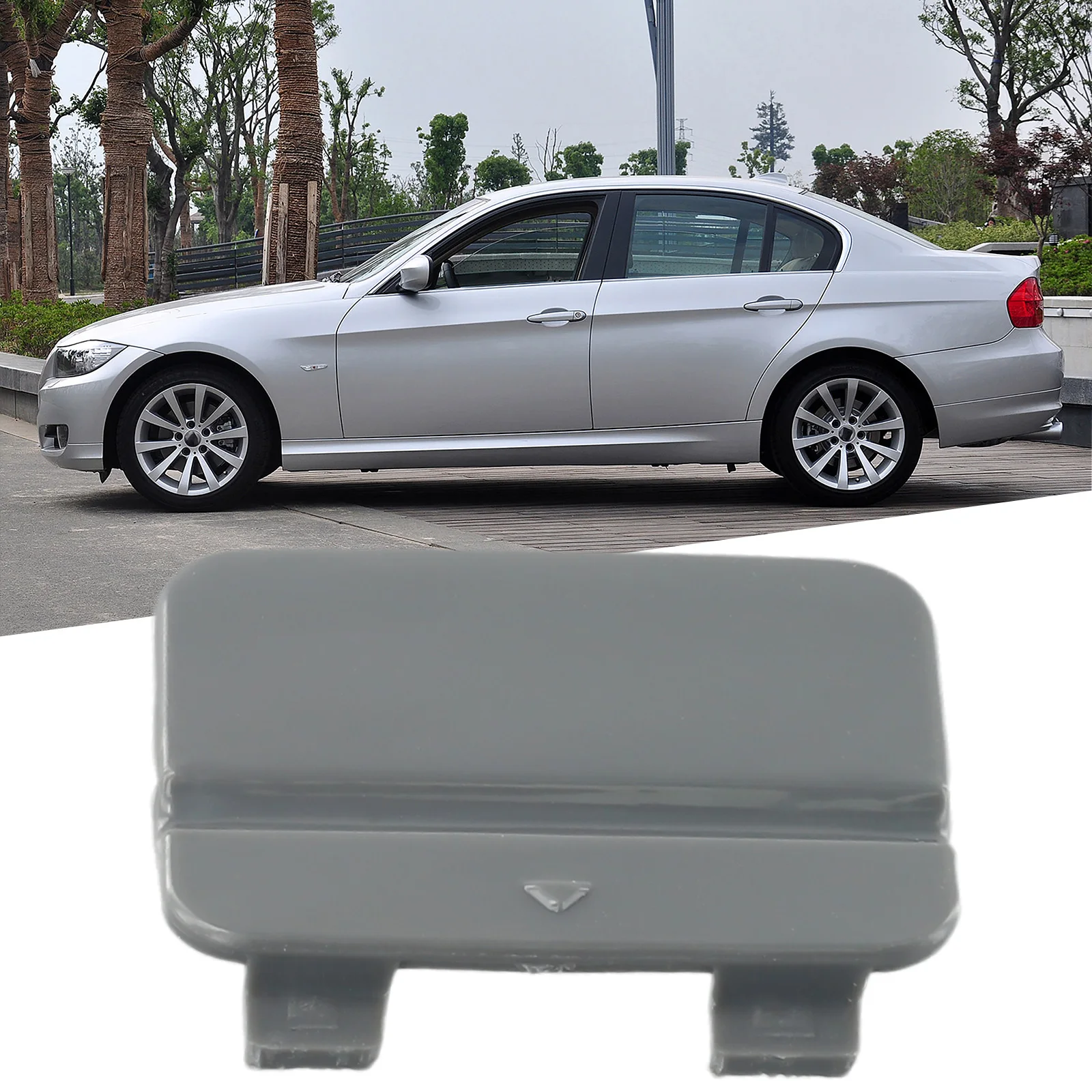 

Car Rear Bumper Tow Hook Eye Cover Cap Black ABS Accessories 51127202673 For BMW 3 Series E90 E91 328I 335I 2009 2010 2011