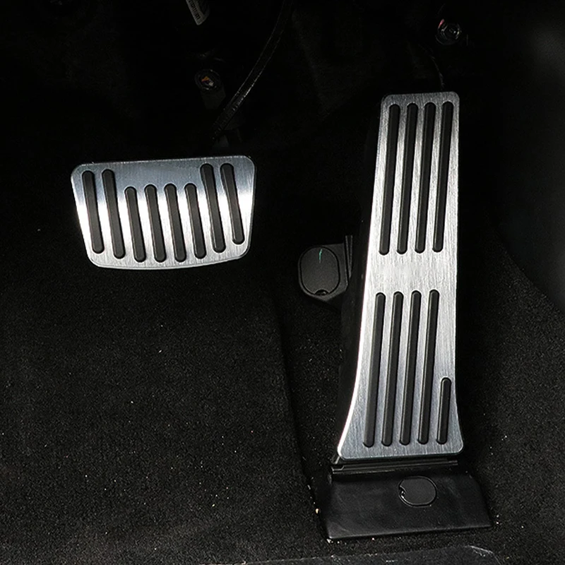 Car Foot Pedal Cover Fuel Accelerator Brake Rest Pedal Pad Aluminum Alloy Accessories For Hyundai Tucson NX4