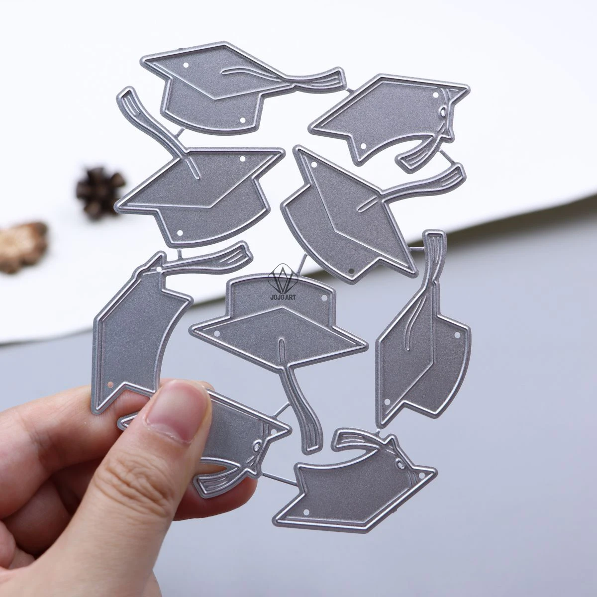 Fustella Per Taglio Cappello Di Laurea In Metallo - Matrice Per Biglietti, Album, Scrapbooking - 12,2x8,2 Cm