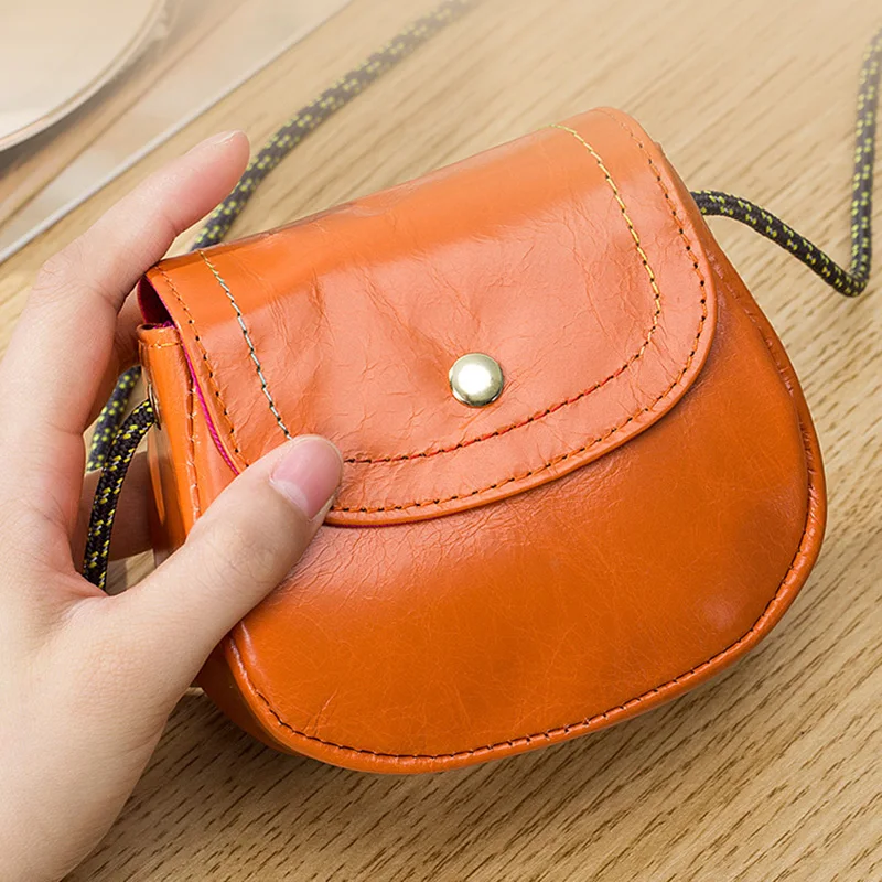 Oak Leathers Borsa A Tracolla In Pelle Vintage Fatta A Mano – Marrone Chiaro, Piccola, Con Cerniere YKK