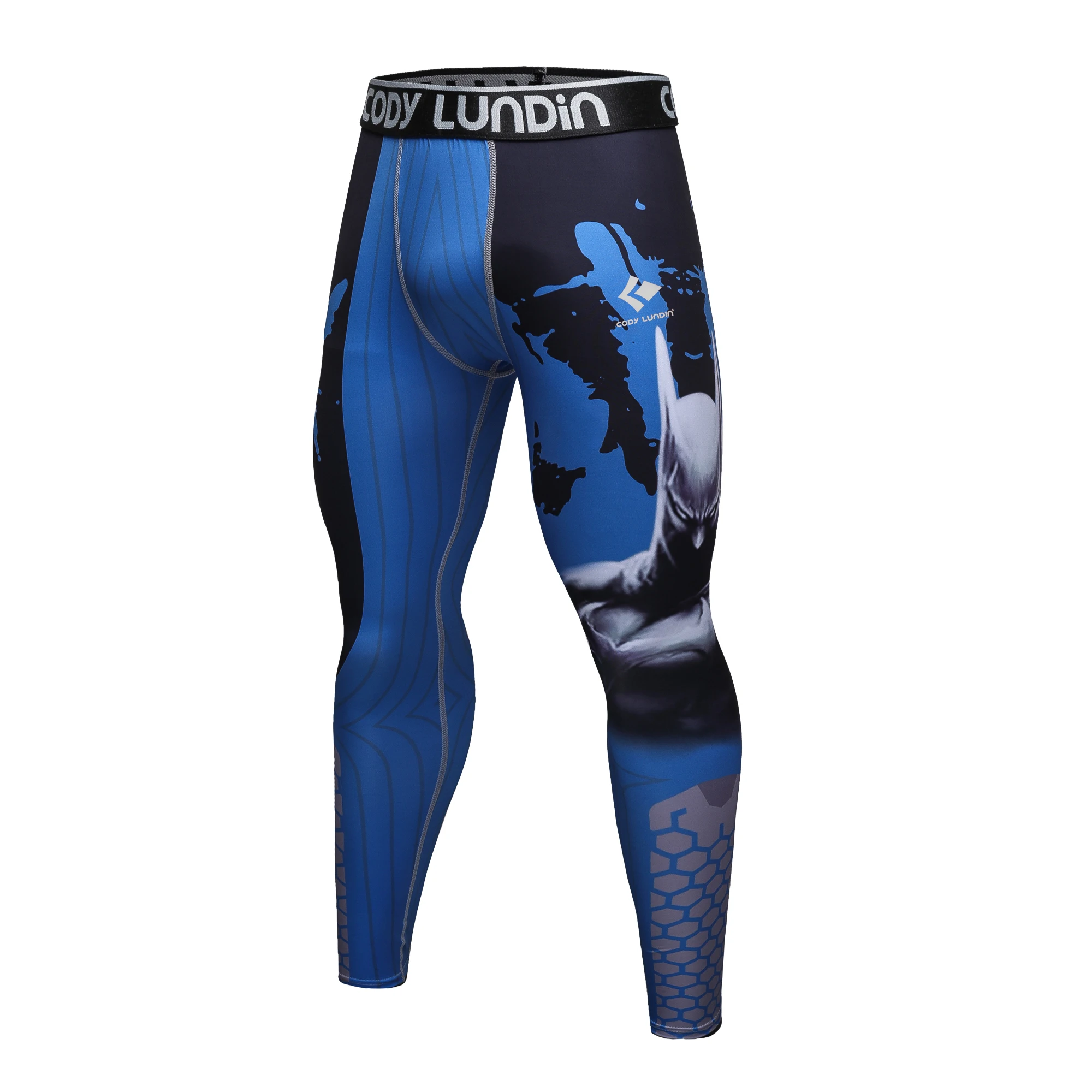 

Cody Lundin Men's Sweatpants Compression Quick Dry Polyester Tight Fitness Workout Leggings Men Tights Gym MMA BJJ Trousers