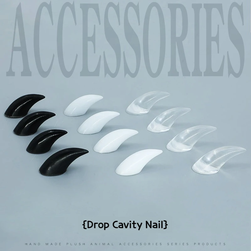 

Anime Cute Animal Paw Hand Diy Accessories Material Package Multicolor Glue Drop Claw Nail Glove Accessories
