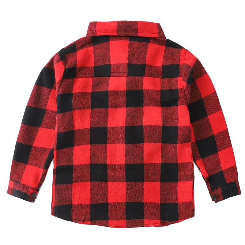 Boys Red Plaid Shirt 2