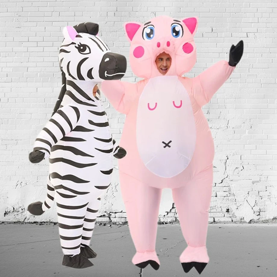 Inflatable Pig Zebra Costume 1