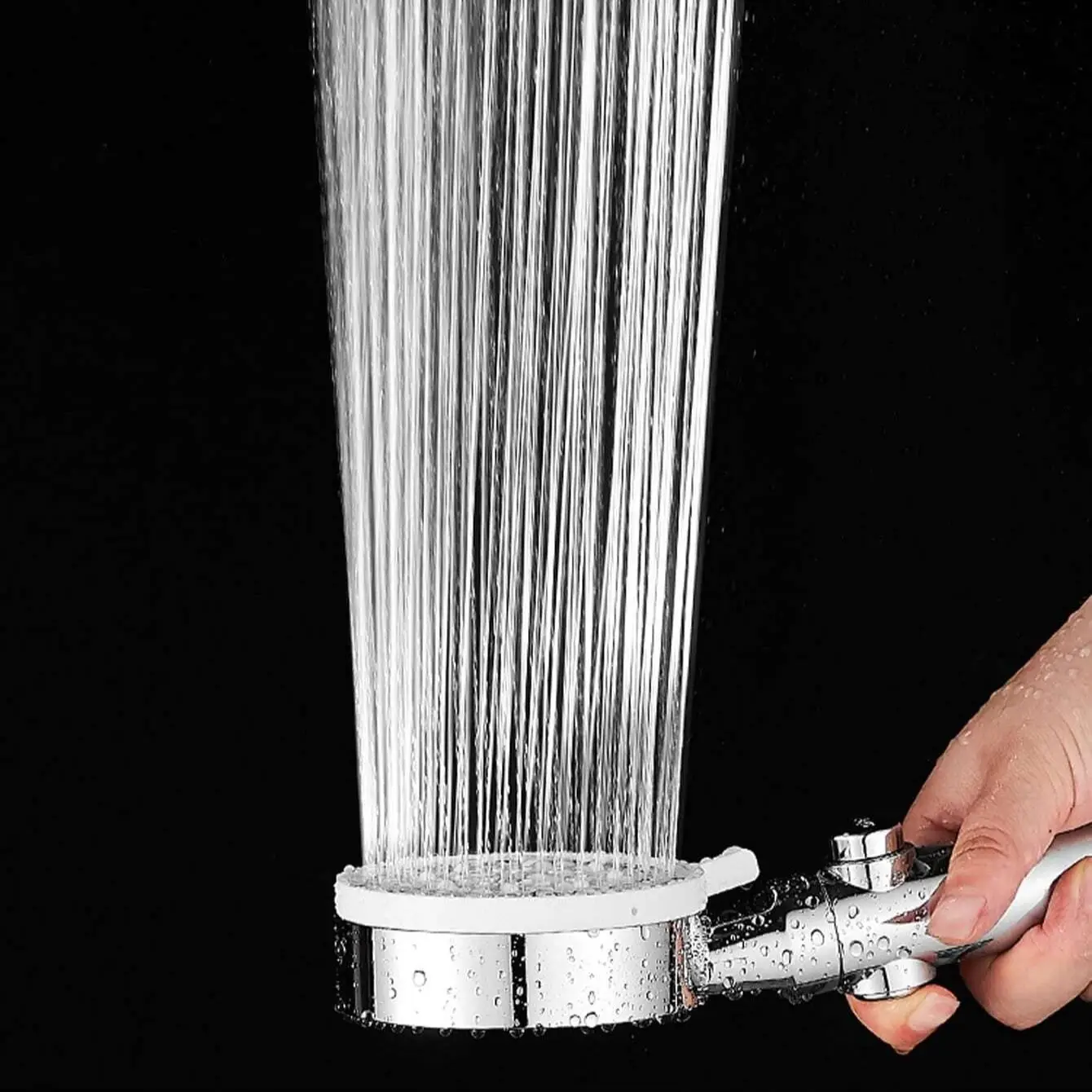 Shower Head Water Saving 5 Mode Adjustable High Pressure Shower One-key Stop Water Massage Eco Shower Bathroom Accessories