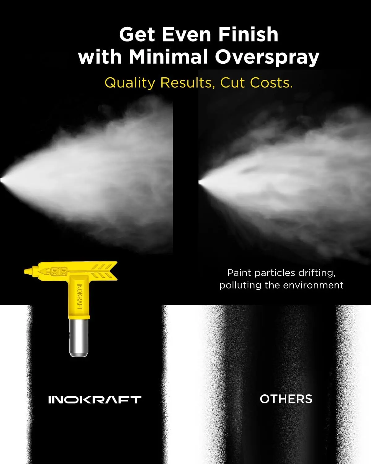 MaXpray M1 Airless Paint Sprayer, Highly Efficient Thinning-Free Minimal Overspray for Up to 10 Gallon DIY Painting Projects Hom