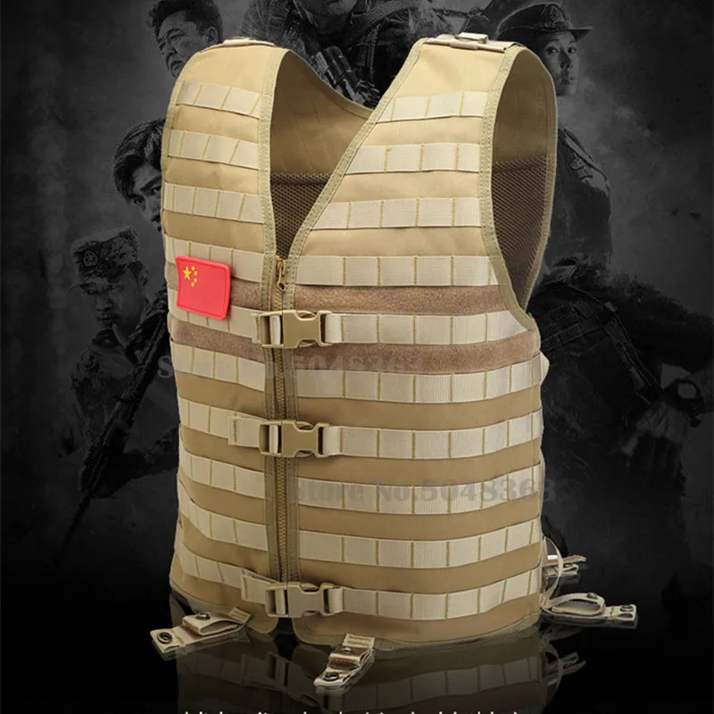 Gilet Militare Molle Vest Plate Load Carrier Chest Rig Gilet Softair Leggero Regolabile Con Rete Traspirante Per Caccia Cs Wargame