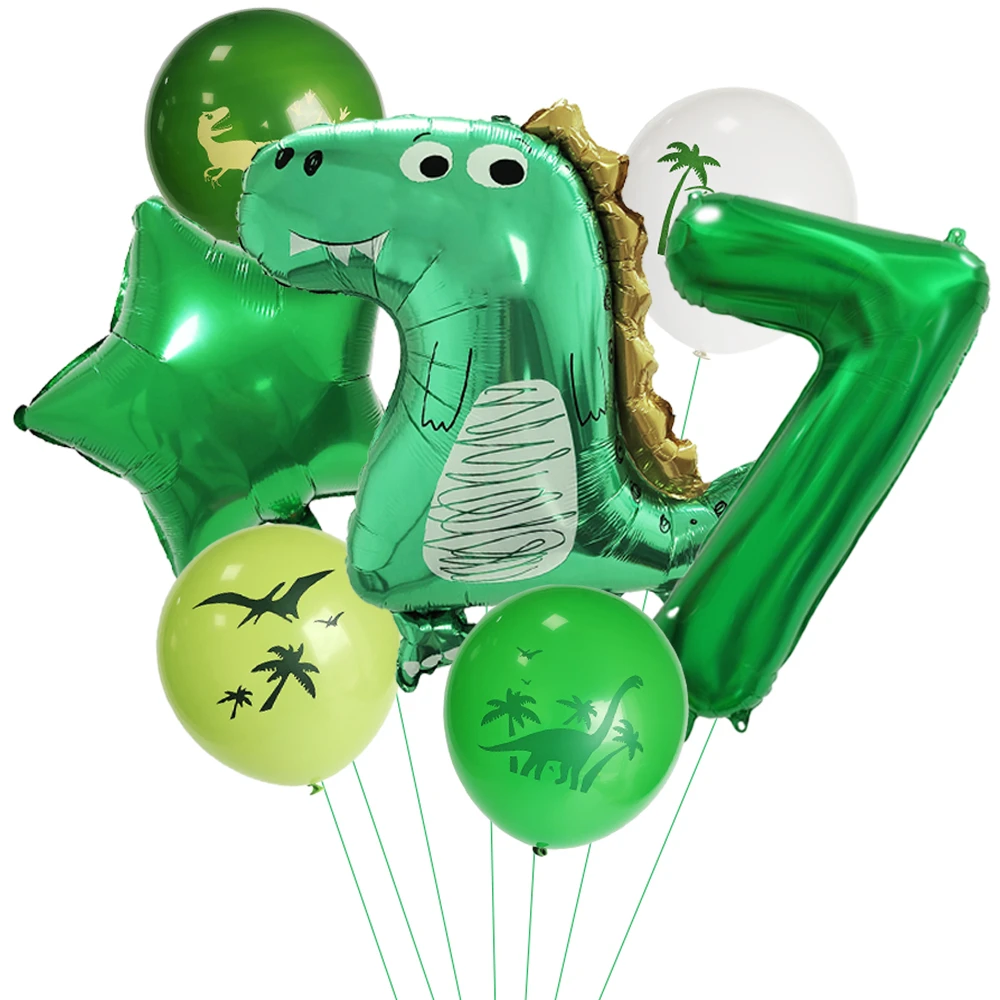 Dinosaurier-Party-Luftballons 1 2 3 Jahre Dinosaurier-Geburtstags-Nummer-Luftballons Junge Wilde Tiere Baby-Shower-Party-Dekorationen – Detail 8