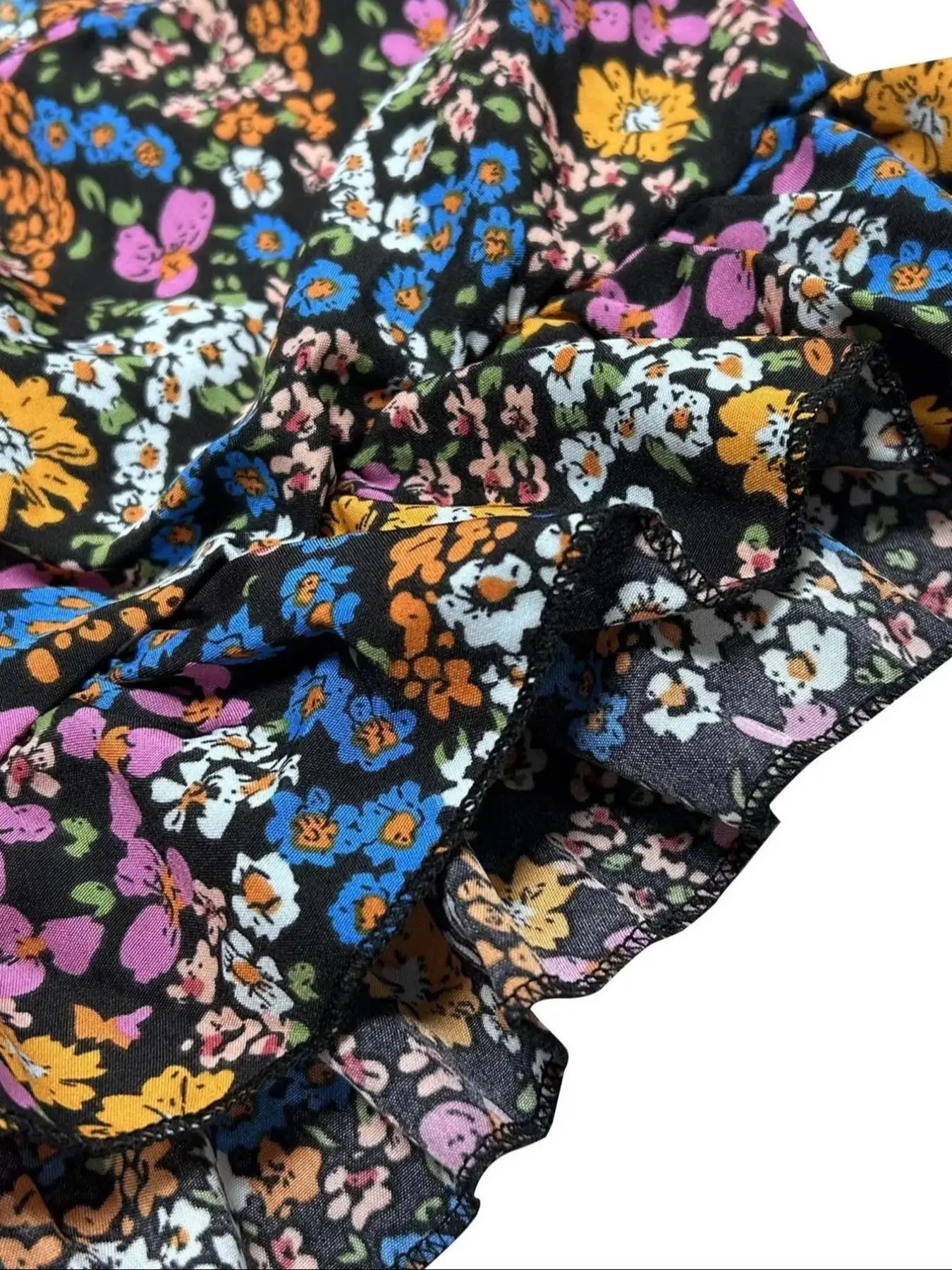 【Plus Size】 Floral Print Tie Shoulder Jumpsuit, Boho Casual Wide Leg Jumpsuit for Vacation Holiday, Women's Plus Clothing for Su 5