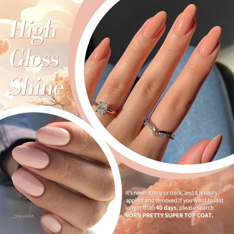 BORN PRETTY 10ml 2024 Hot Nude Pink Color Gel Nail Polish Spring Summer Varnis Semi Permanent Soak Off UV LED Nail Art Gel 5