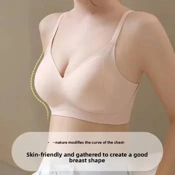 Comfortable Women's Everyday Bra Lifting Thin No Steel Ring Seamless Underwear Prevent Side Breast Collection Sagging Bras