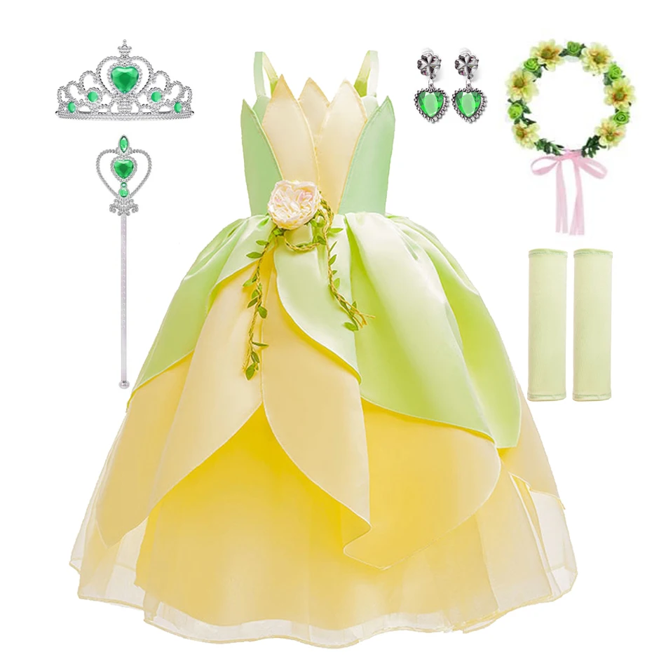 Ragazze Tiana Dress Carnival Tiana Dress Up Dresses