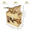 3d wooden puzzle Whale music box Play Beautiful Seaside Handmade Assembly Model kit Holidays birthdays Christmas gifts 2