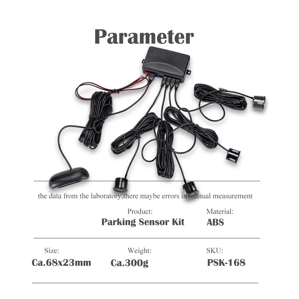 LED Parking Sensor Kit Parktronic LED Parking Radar Backlight Display Backup Monitor Detector System With 4 Sensors