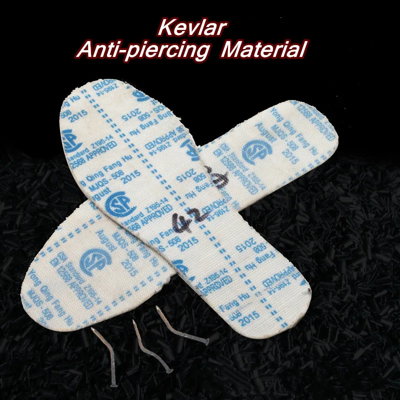 Anti-Piercing Kevlar Insole Anti-Stick Steel Insole Anti-Iron Nail Mountaineering Construction Site Safety Insole Safety Labor 5