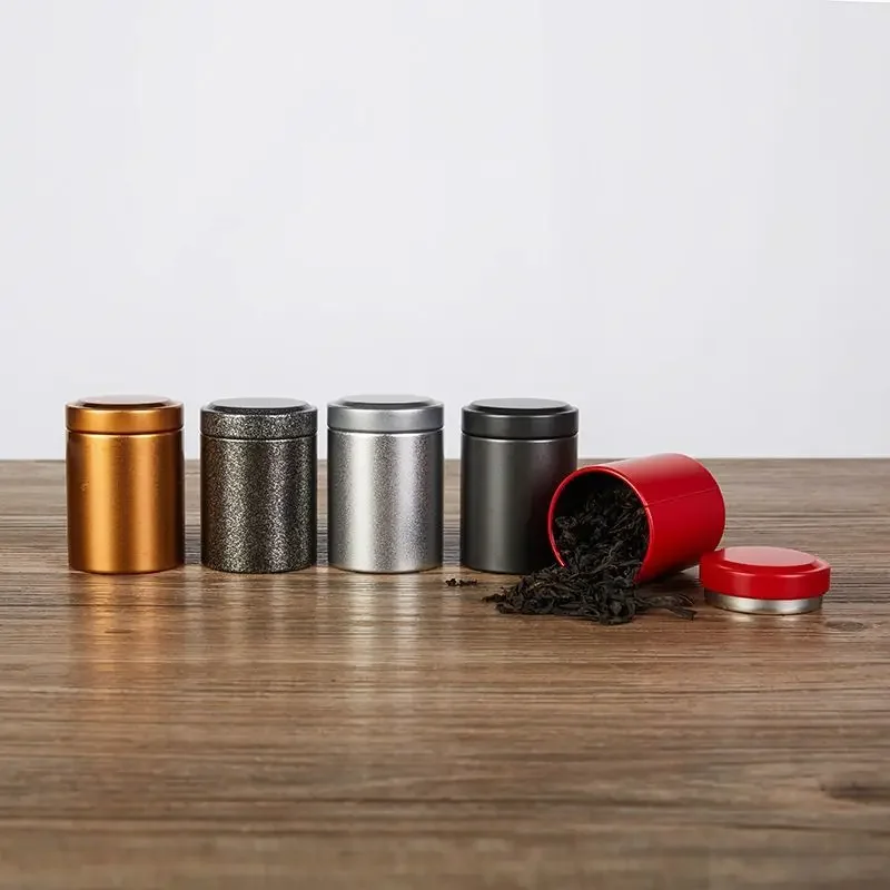 Tea tin box Tea can small mini tin can sealed box horse mouth portable packaging empty