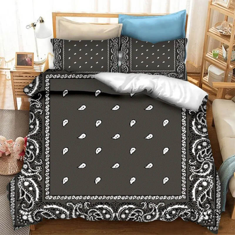 phechion Bandana 3D Print Bedding Set Duvet Covers Pillowcases One Piece Comforter Bedding Sets Bedclothes Bed Linen K181 4