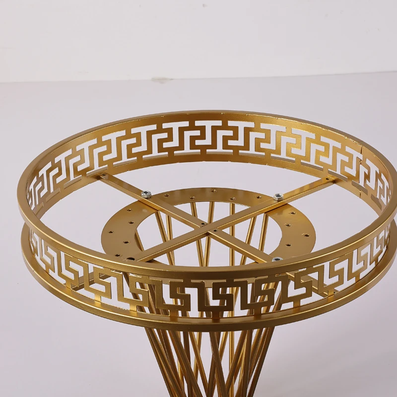 High Quality Matte Gold Wedding Cake Stand Pillars Set Pedestal for Wedding Decorations
