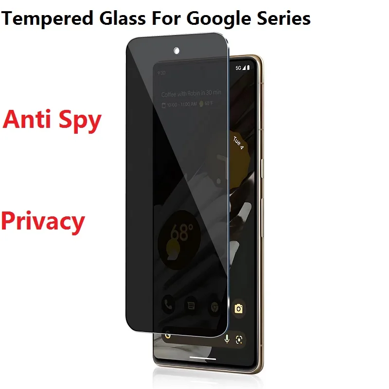 Privacy Tempered Glass Screen Protector Film - Anti-Spy