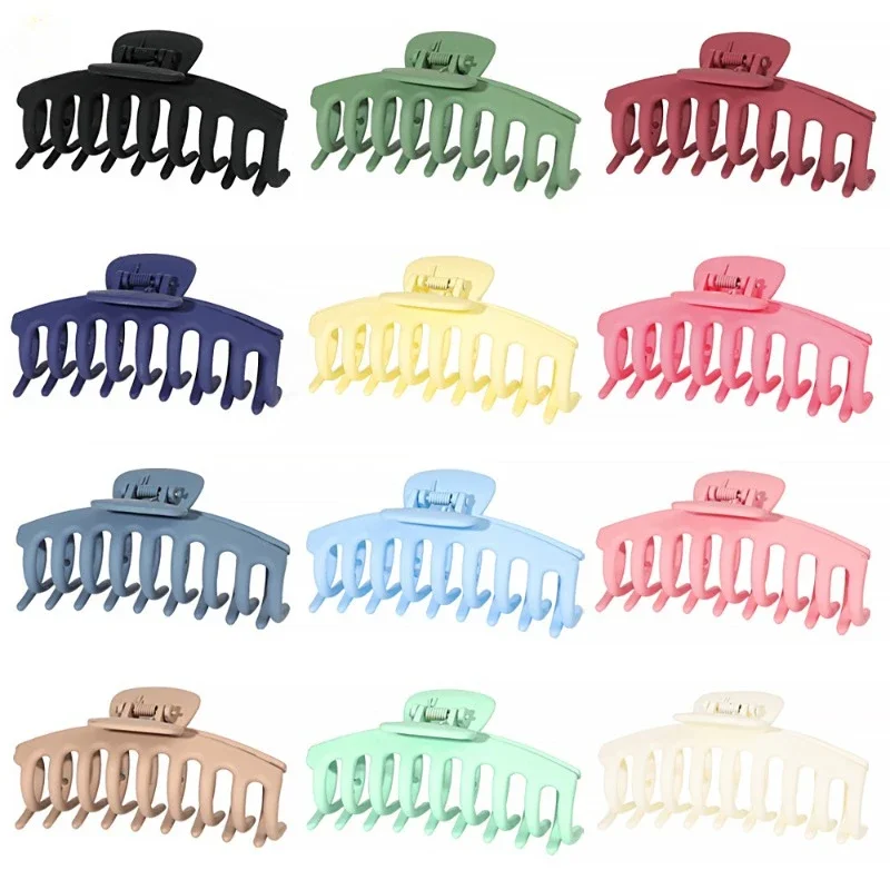 

New Women Extra Large Hair Claw Clip Crab Barrette Girls Ponytail Hair Claws Bath Clip Fashion Hair Accessories Gift Headwear