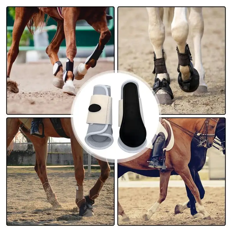 2 Pieces Breathable Fly Boots For Horses Loose Horse Leg Guards Comfortable Horse Protective Gear For Riding Outdoors Eventing