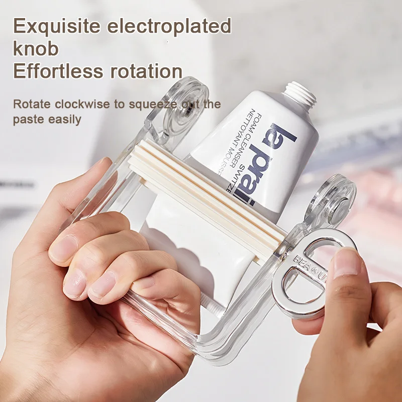 Toothpaste Squeezer Tooth Paste Holder Bathroom Tools Tube Cosmetics Press Facial Cleanser Rolling Squeezing Dispenser Tools New 2