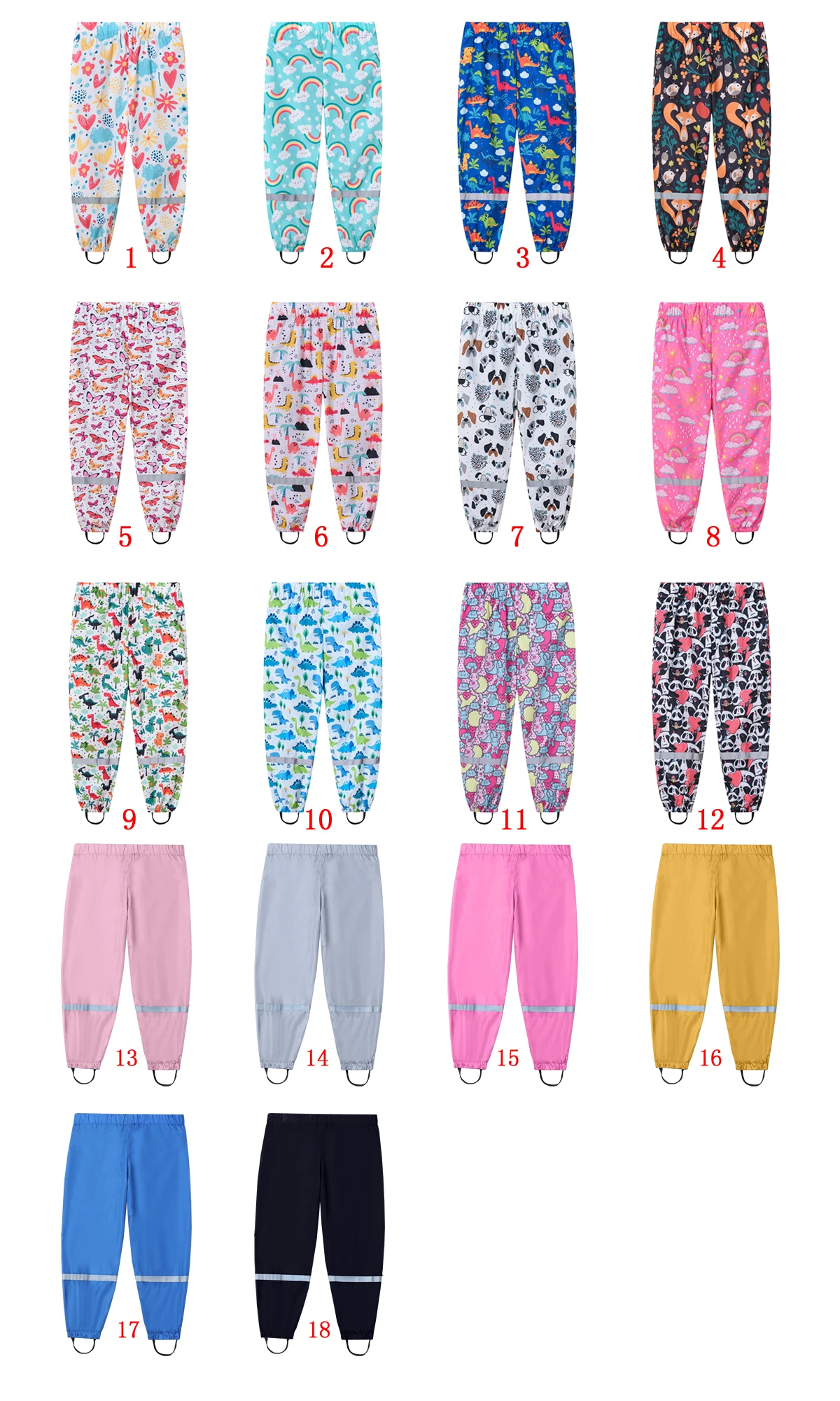 KIDS WATERFALL TROUSERS - MULTICOLOR - 25100050-1