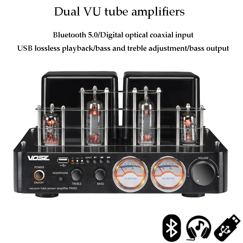 Amplificateur De Puissance À Tube Audiophile, Bluetooth 5.0, Entrée