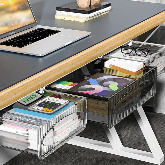 Self-Stick Pencil Tray - Under Desk Drawer Organizer