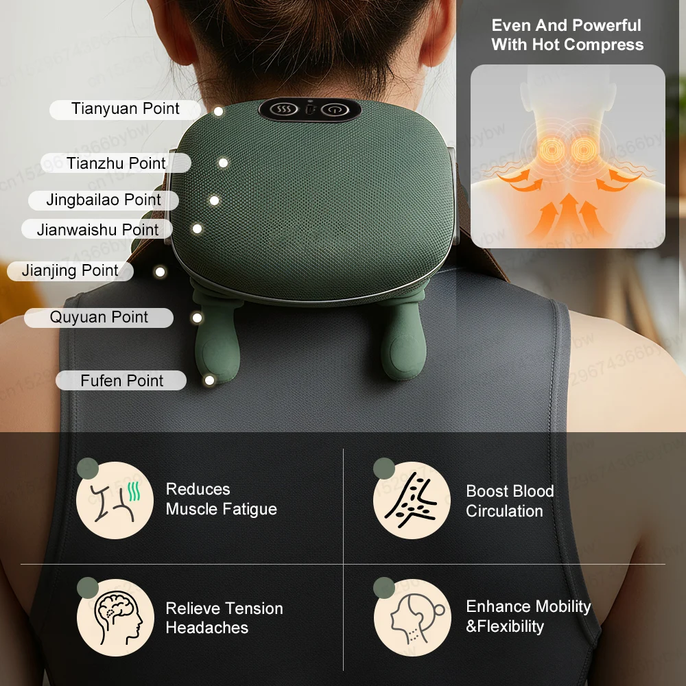 Electric Cervical Neck Relax Massager Master Hand Shoulder and Neck Massage Machine Cervical Spine Massager Trapezius