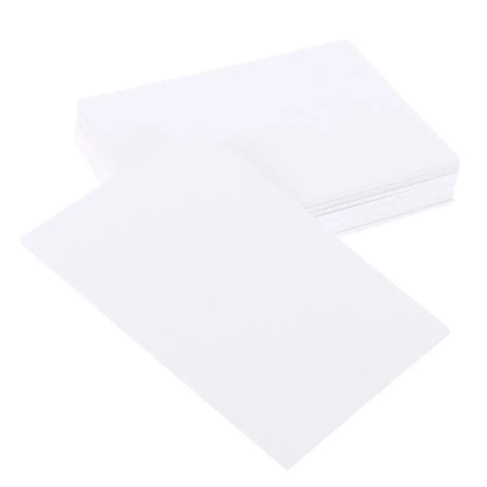 100Pcs 고품질 수채화 용지 강력하고 쉽게 찢어지지 않음 부드럽고 미세한 표면 연필, 잉크, 크레용, 파스텔과 호환 가능