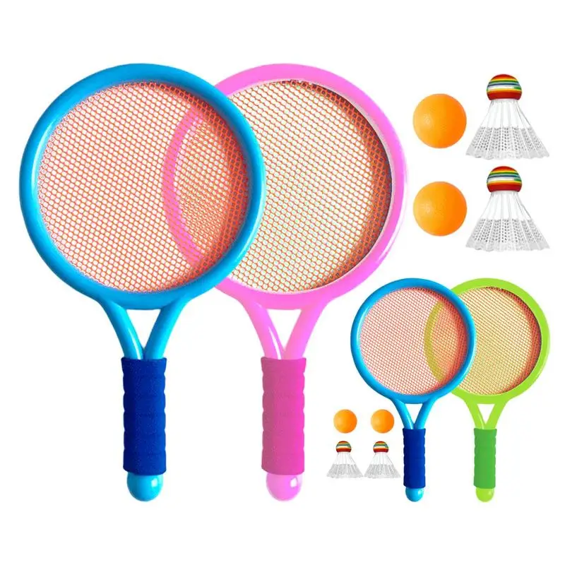 Children's Badminton Tennis Racket Beginner Training Outdoor Beach Kindergarten Baby Parent Child Interactive Toys