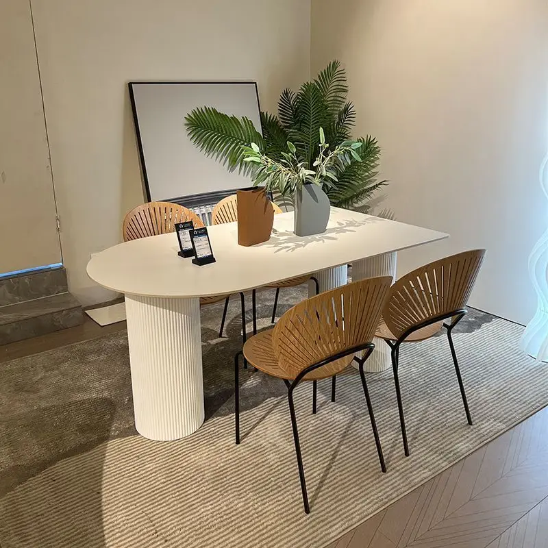 

Q41 acrylic suspended solid wood bar table home balcony wall long table milk tea shop bar high table and chair combination