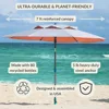 Umbrella & Anchor System, Large 7ft Silver Coated UPF50+ Canopy, 10 Second Installation, Wind Resistant, Durable 5