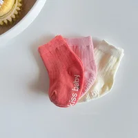 Spring Autumn New Baby Children Sock Comfortable Sweat-absorbing Breathable Non Slip Infant Kids Stockings Boy Girl Cotton Socks 2