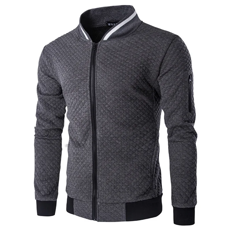 MRMT 2023 Brand New Men's Sweatshirts Diamond Lattice Color Men Sweatshirts Zipper Collar Coat Man Sweatshirt For Male_voghion.com